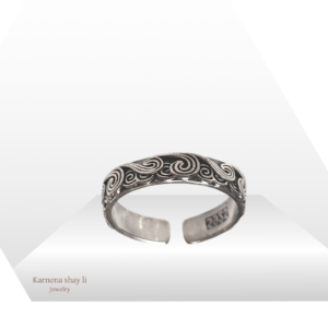 טבעת אורן כסף 925s