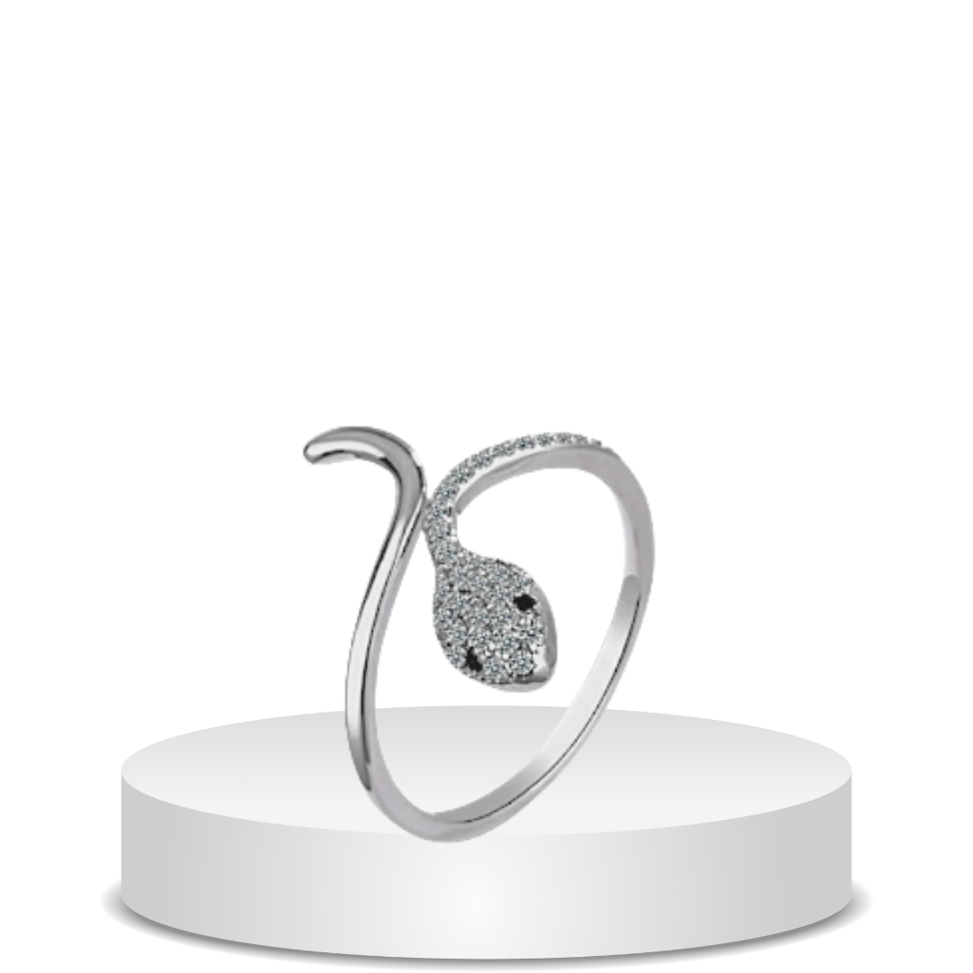 ⁦טבעת נחש כסף 925s⁩ &ndash; תמונה ⁦2⁩