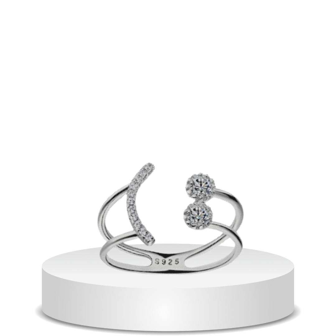 טבעת סמיילי כסף 925s