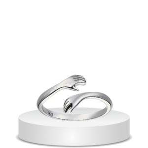 טבעת חיבוק כסף 925S