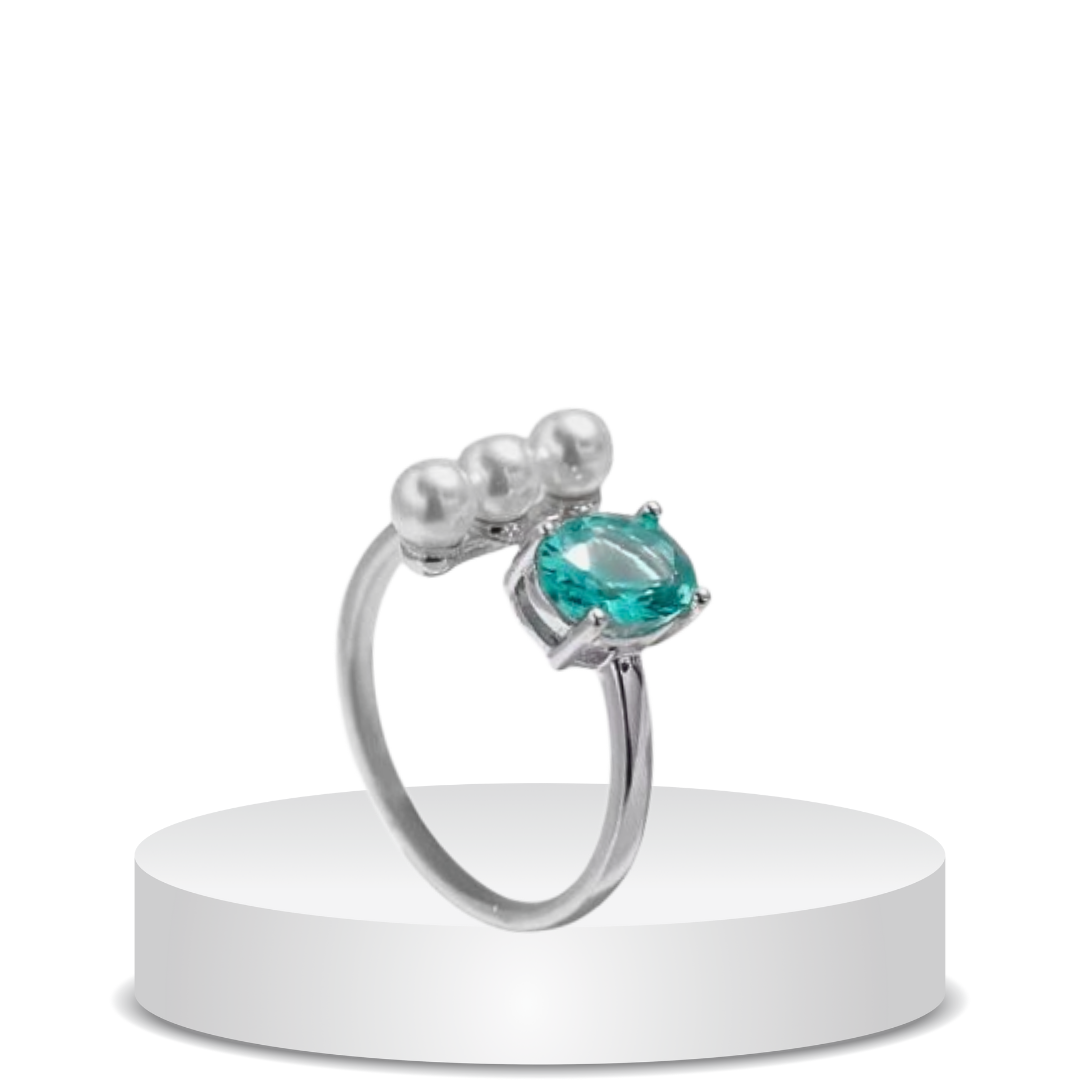 ⁦טבעת גל כסף 925s⁩ &ndash; תמונה ⁦3⁩