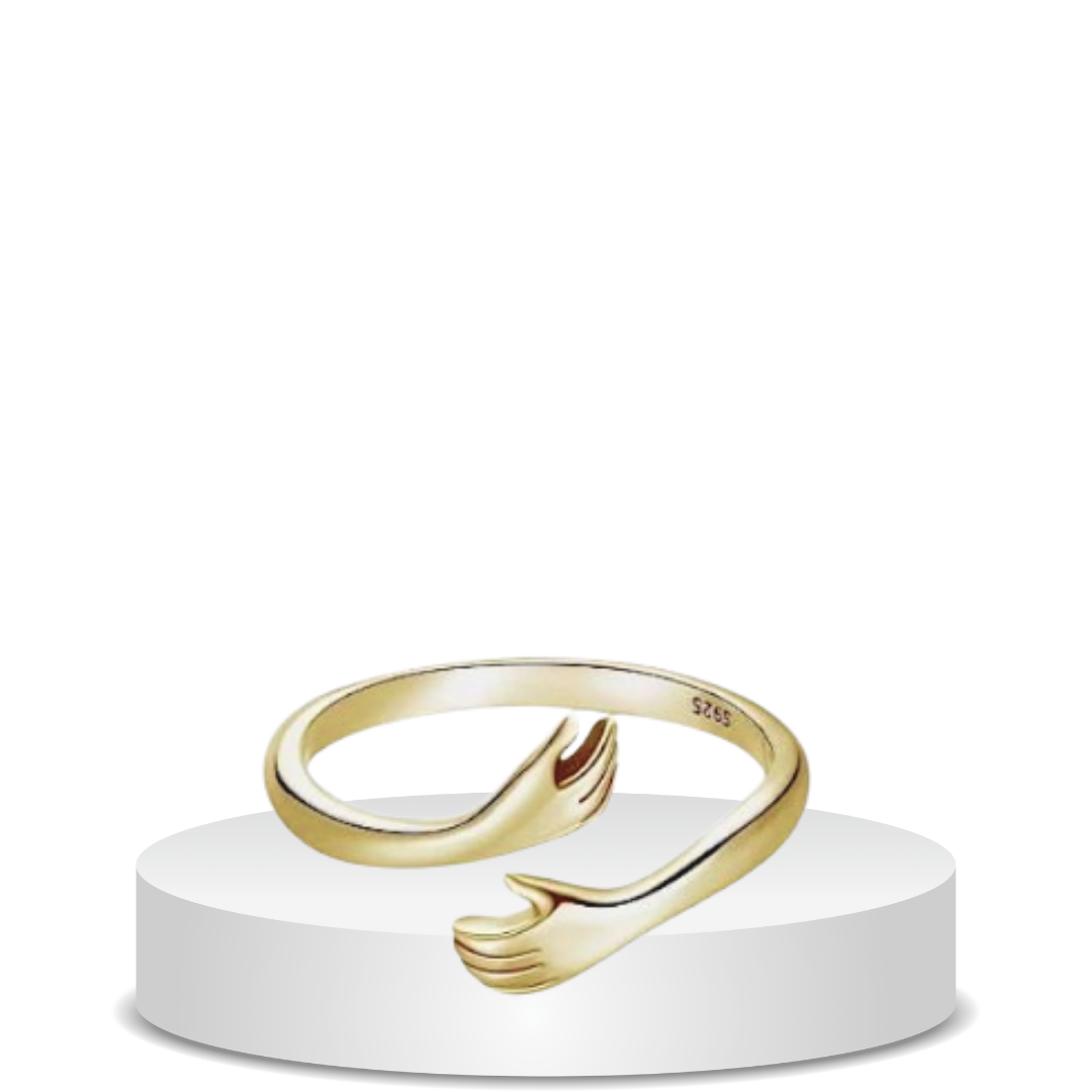 טבעת חיבוק כסף 925s