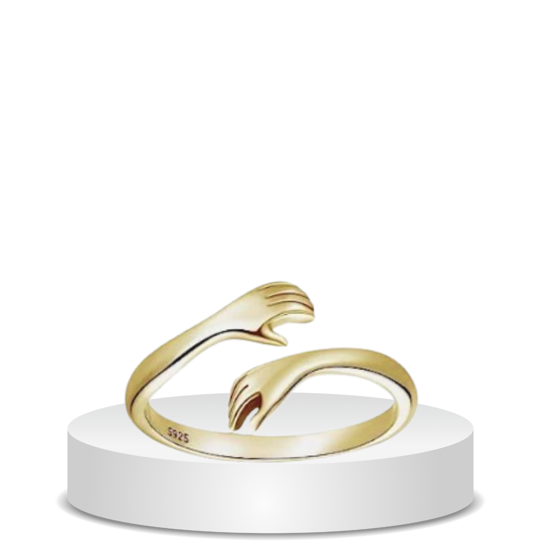 ⁦טבעת חיבוק כסף 925s⁩ &ndash; תמונה ⁦4⁩