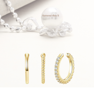 סט עגילים חישוק מעבדה